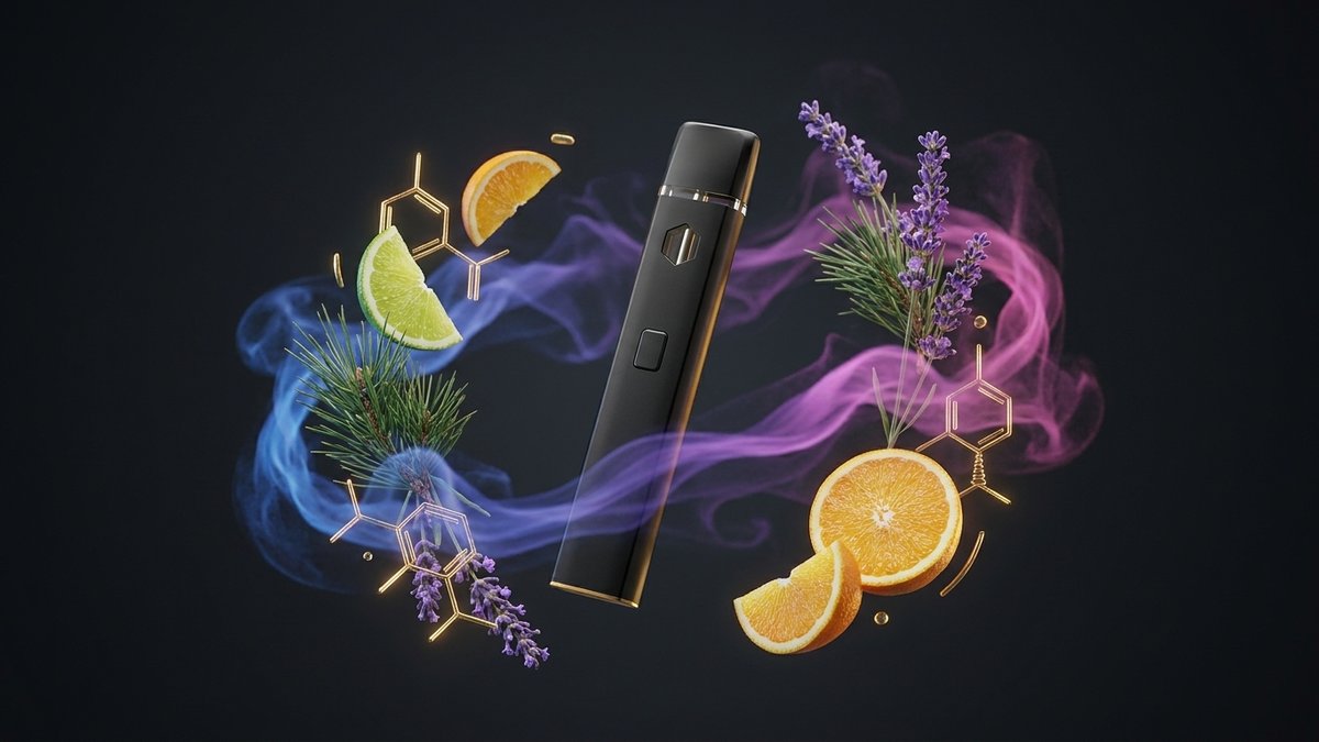 Terpenen an hir Uwendung an HCT- an HHC-Vapes