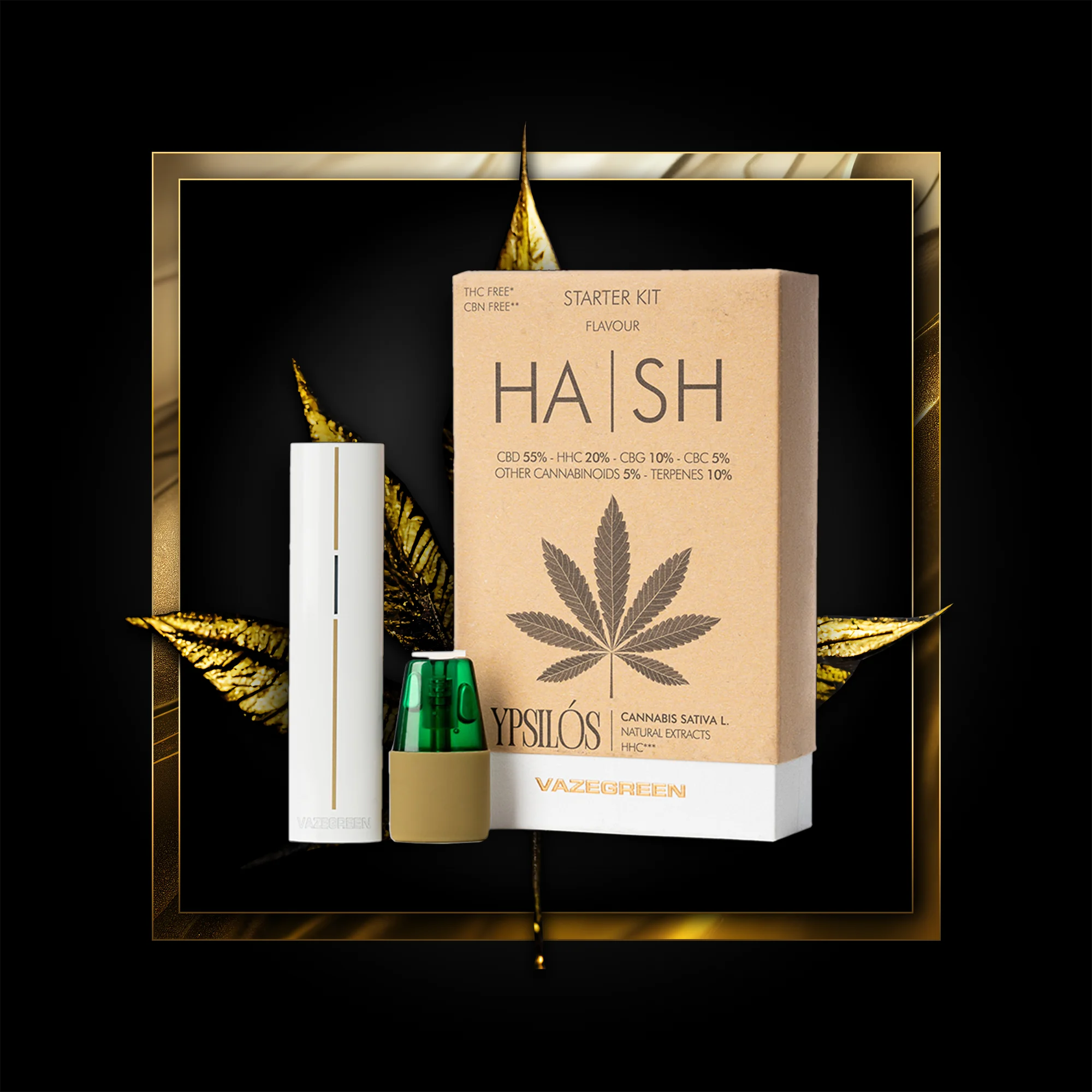 Hash Pen (Starter Kit) 500 Puffs - 1,00 ml. HHC