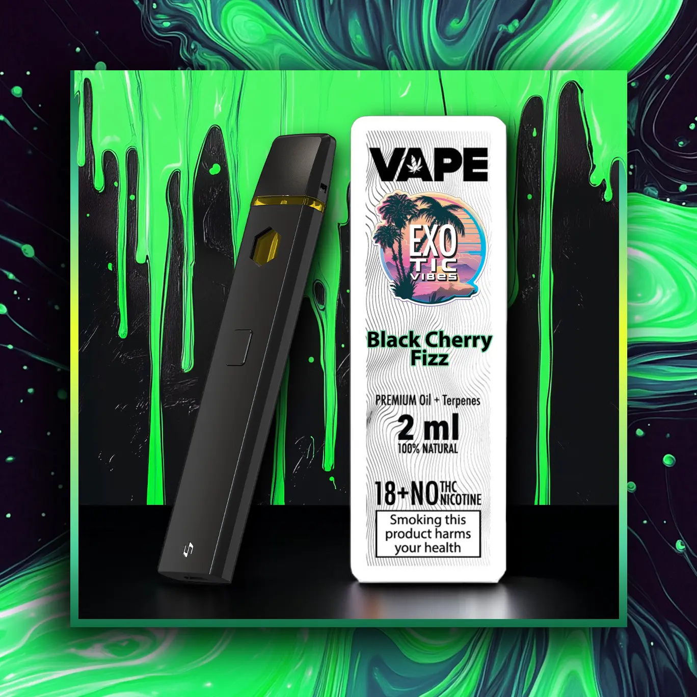 Black Cherry Fizz HHC Premium Vape - 2.00 ml. HHC