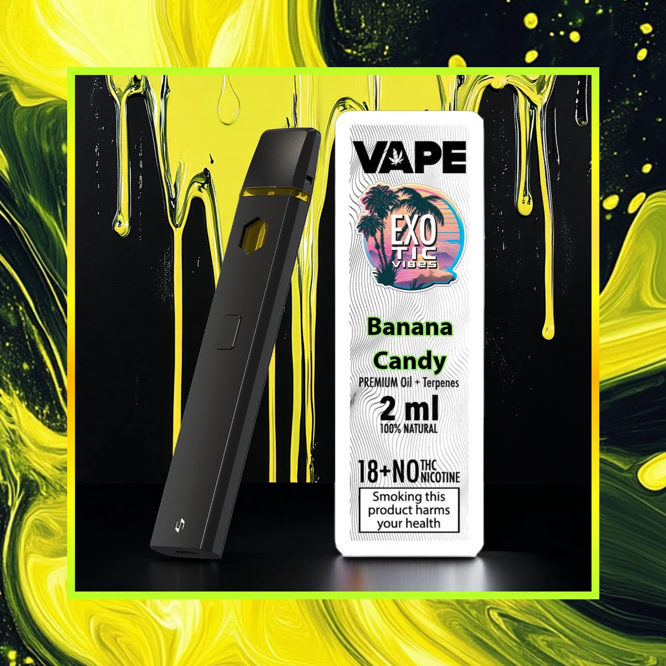 Banana Candy HCT Premium Vape - 2.00 ml. HCT